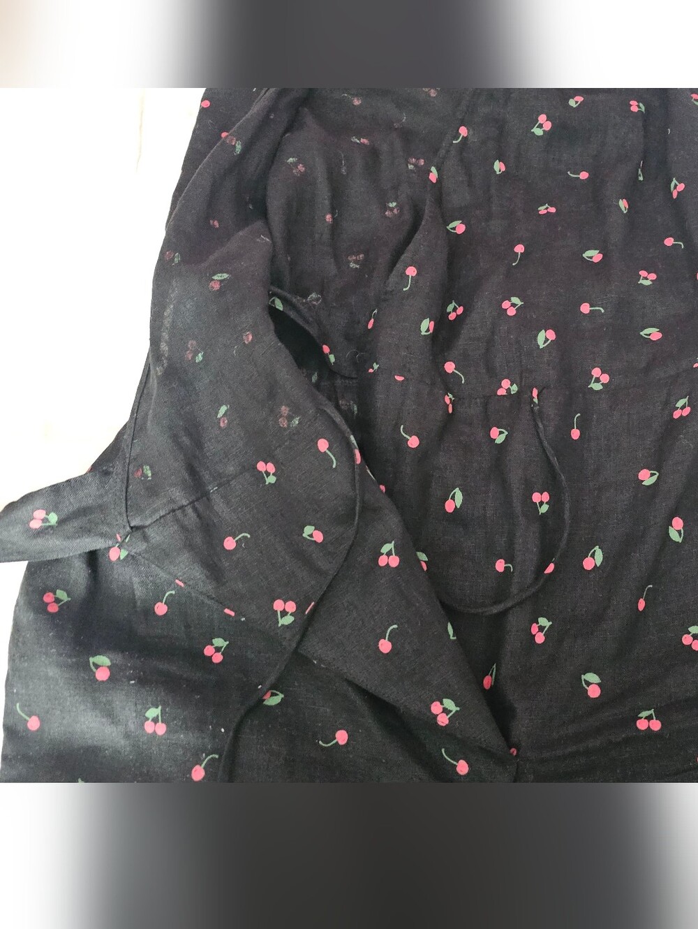 NotPerfectLinen - Jumpsuit In Cherry Print - Picture 7 of 10